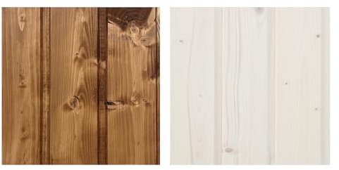 TIMBELA Set impregnante per la verniciatura di case in legno – per interni ed esterni della casa – 5 litri bianco + 5 litri di rovere scuro + set di pennelli regalo