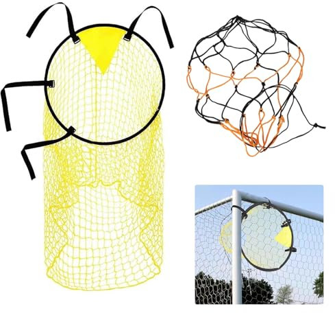 Top Bins Football Targets, Soccer Top Bins Target Net, Football Goal Target Net with Storage Net Pocket for Shootings Accuracy