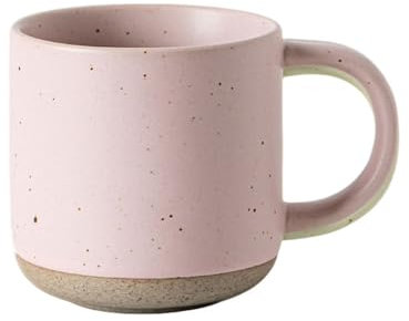 Treer Tazas de Desayuno Personalizada, Pequeño Taza Cerámica de Té, Taza de Café, Tazas Graciosas, para Regalo Cumpleaños Originales Amigo (Rosa,1 Pieza)