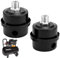 QWORK® 2 PZ Filtro silenziatore aria compressa, silenziatore del filtro di aspirazione del compressore d'aria del metallo, 3/8 PT 16mm