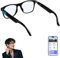 AI Intelligente Brille mit 143 Sprachen Sprachübersetzer, Sprachassistent und Open Ear Mikrofon, Bluetooth Audio Blaulichtfilter Brille Unterstützt Ubersetzer, Musik, Telefonanrufe, Business, Reisen