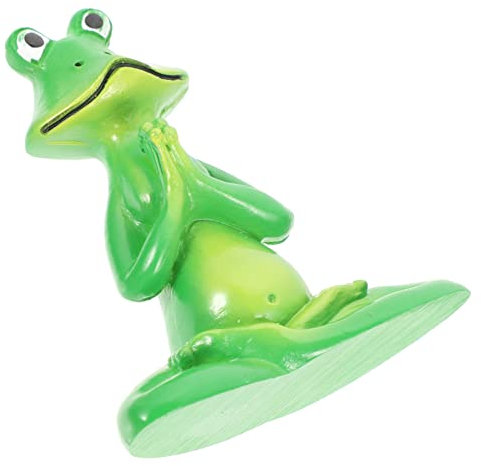 Milisten Resin Yoga Frog Statue Dekorative Gartenfigur Für Und Außeneinsatz Als Schreibtischornament Oder Auto-deko Farbenfrohe Frogs Deko Für Erwachsene