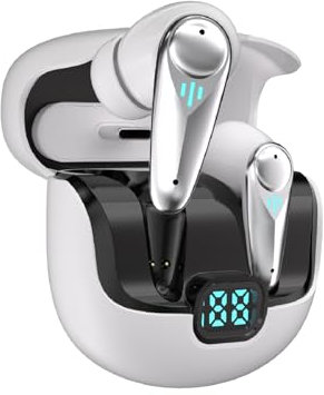 Auricolari wireless ANC da gioco Bluetooth 5.4 ENC con cancellazione del rumore Cuffie in-ear 2,4 GHz 30 ms a bassa latenza Gaming Auricolari wireless ineari con microfono TWS Auricolari Bluetooth per