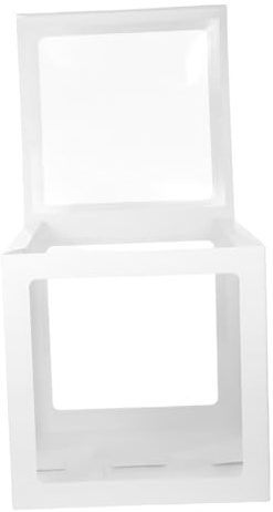 FIXOSHEE Transparente Ballon Geschenkbox aus PVC und Papier Robust und Vielseitig für Weihnachten Hochzeit Geburtstag Babyparty Festliche Dekoration und Geschenkverpackung