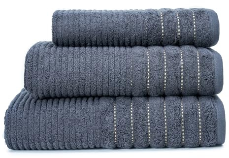 2-Pack Egyptian Cotton Bath Sheets - 650 GSM Luxury Large Bathroom Towels, Super Soft, Quick Dry & Highly Absorbent - Washable Bath Sheets for Spa, Gym & Home Use (90x140 cm) - Black