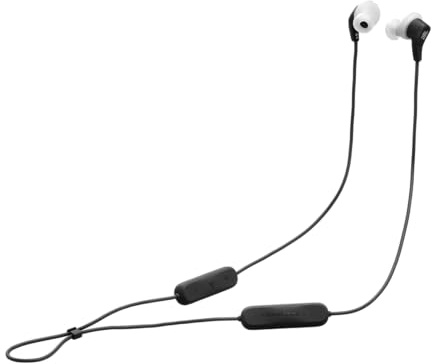 JBL Endurance Run 3 Kabellose In-Ear-Sport-Kopfhörer mit Bluetooth, 25 h Akkulaufzeit, FlipHook- und TwistLock-Technologie, IP65 Wasser-/Staubschutz, Inline-Mikrofon, Fernbedienung, Schwarz/Grau