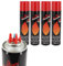 Lot de 4 recharges de gaz pour briquet