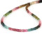NirvanaIN - Collar de turmalina multicolor natural para mujer, regalo para bodas, aniversarios y festivales, Piedra, Turmalina