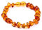 Silver Amber Jewellery UK neu baltischer bernstein Fußkettchen oder Armband - Handgefertigte 100% echte Bernsteinperlen - Premium-Qualität - Größen 12-25 cm (24 cm)