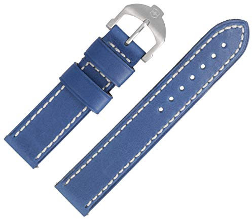Victorinox Uhrenarmband 18mm Leder Blau Glatt - 001393