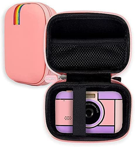 Leayjeen Digital Camera Case, Compatible with Umipyiza/Hauyince/Nsoela/Zostuic/Hauyince/JHAMAL/Kodak/Amdeurdi/Umipyiza Digital Camera, PU Hard Carrying Bag with Inner Pocket (Case Only) Pink-2