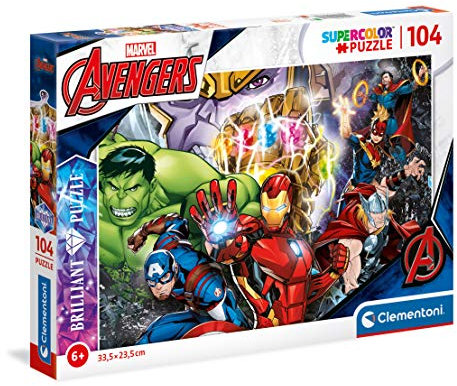 Brilliant Puzzle 104pc - Marvel Age 3+