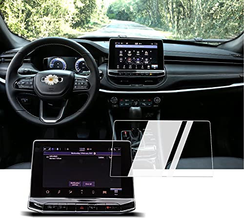 BIXUAN Compass 2024 10,1 Zoll Displayschutzfolie für Jeep Compass 2021 2022 2023 2024 Navi Folie Navigation Schutzfolie Transparent 9H Gehärtetes Glas Schutz Anti Fingerabdruck