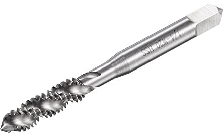 sourcing map Taraud Fil Spirale Cannelure 1/4-20 BSW HSS Haute Vitesse Acier Non Couché Machine Fil Vis Taraud 3 Cannelures Taraudage Outil H2 Tolérance