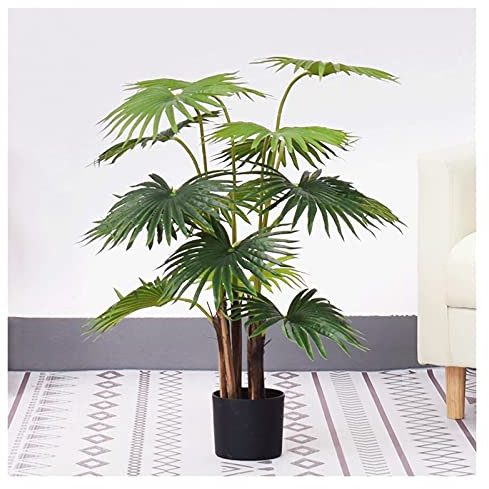 Artificial Plants Bonsai Tree Simulation tree Green High-end Artificial Small Fan Sunflower, Lazy Green Plants, Artificial Potted Plants That Don’t Need Care, 90 cm. Artificial Potted Plants Faux Plan