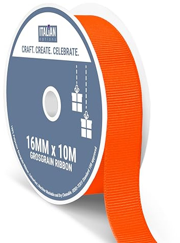 Italian Options Ripsband, 16 mm x 10 m Rolle, Orange