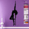 Moderne Mode Mädchen Wandaufkleber Pole Dance Poster Vinyl Aufkleber Striptease Aufkleber Mädchen Schlafzimmer Tanzstudio Dekoration 30X83 Cm