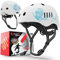 SKATEWIZ Kinder Fahrradhelm Mädchen - Fahrradhelm Kinder Jungen, Fahrradhelm Kinder - Skaterhelm Kinder, Fahrrad Helm Kind, Kinderhelm - Helm Kinder, Helm Fahrrad - Größe M Weiß