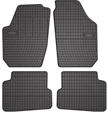 OMAC Gummi Fußmatten kompatibel mit Skoda Fabia 2006-2014 Automatten Gummi Schwarz 4tlg