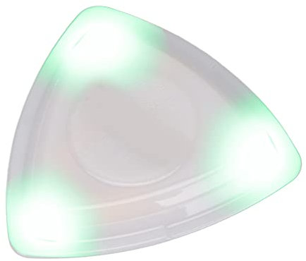 Plektrum, 3V 40mAh Leuchtendes Plektrum mit Hochempfindlichem LED-Licht Personalisiertes Plektrum Plektrum Ersatz mit Batterie für Musikliebhaber, Gitarrenanfänger(Grün)
