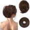 BARSDAR Haarteil Hair Extensions Haarknoten-Pferdeschwanz-Verlängerung,Gerades synthetisches Haarteil, kurzes Pferdeschwanz-Brötchen, Haarschmuck einfach Scrunchie für Frauen ‎8#