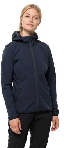 Jack Wolfskin Damen Bornberg Hoody W Softshelljacke, Night Blue, XS EU