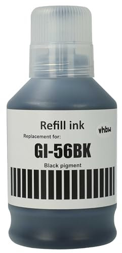 vhbw Encre de Recharge Remplacement pour Canon 4412C001, GI-56BK imprimante - Encre Rechargeable Noir, pigmentée