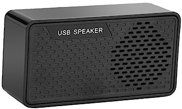 Mikikit Barre De USB Portable Haut-Parleur pour Ordinateur Portable Mini Caisson De Basses Noir