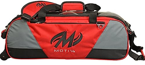 Motiv Ballistix Bowlingtasche mit 3 Fächern, Feuerrot
