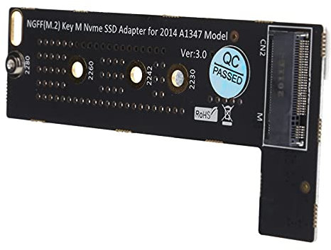 Akozon SSD-Konverter M2 NGFF MKey NVME-Kartenadaptermodul SSD M2 Mac Interne Solid-State-Laufwerke für OS A1347 Modell 2014 -Computer M Key