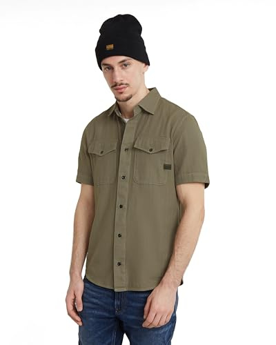 G-Star Men's Marine Slim Shirt , Green (shamrock gd D19751-D454-B681), S