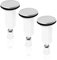 Tapón Lavabo Universal, HASLED 3 Piezas Tapon Lavabo, Tapones Lavabo, Junta Fuerte, Regulable en Altura, Apto para Lavabos y Bidés