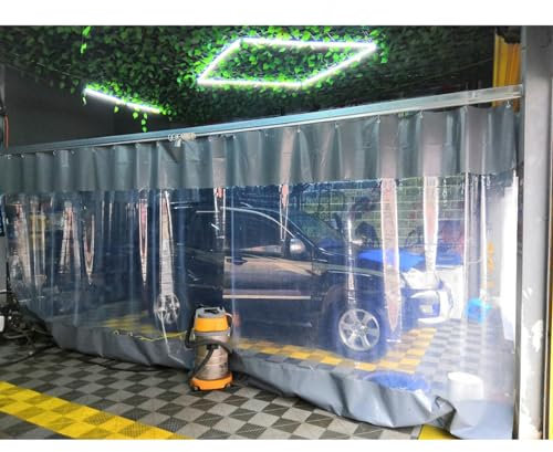 Sonakia Panneaux Latéraux Transparents Gazebo, Rideaux De Bâche Clairs Extérieur, Panneaux Latéraux De Bâche Imperméable Robuste 0,3mm, Rideaux Latéraux pour Pergola/carport,WxH-2.3x2m/7.5 * 6.6ft