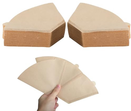 200Pcs Cone Coffee Filters Size 2,Coffee Filter Papers,Unbleached Cone Filter Papers Disposable Coffee Filters for Drip and Compatible with Pour Over Coffee Maker(2-6 Cup)