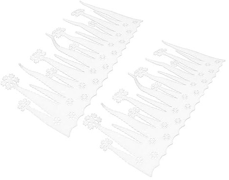 GOOHOCHY 2 Stk Innenausstattung Für Damen Decoraciones Para Sala De Casa Weihnachtsdekore Weihnachtsdekoration Astetische Raumdekoration Ornament Drinnen Eiszapfen Weiß