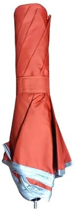 ECLIPSE - Sombrilla de Playa Plegable, Viaje, Moto, Mochila.. 1KG, 39CM Cerrado -134 Ø, UPF30 (Naranja)