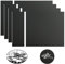 4 carteles acrílicos negros de 20 x 30 cm para grabado láser, placas de plástico personalizadas a medida para el hogar, oficina, tienda, panel negro con grabado en blanco