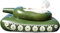 Luftmatratze Pool Kinder Panzer Schwimmring, Aufblasbar Tank Hängematte Schlauchboot Pool Spielzeug mit Spritzpistole, Wassersprühring Vom Typ Pooltank, Bequemes Sommer Schwebebett ( Color : Green , S