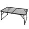 AKTIVE Mesa Baja Plegable Ligera, 60 x 40 x 25 cm, Topes antivuelco, Resistente Altas temperaturas, Soporta 20 kg, Asa de Transporte, Cierre de Seguridad, Camping (63084)