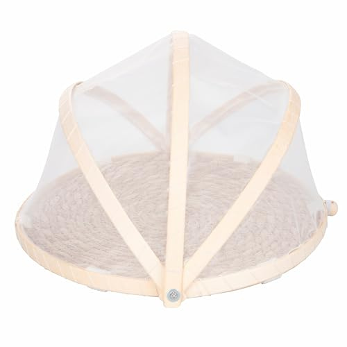 Villa d'Este Home Tivoli Grande couverture ronde en jonc et bambou, couverture en polyester, Daily