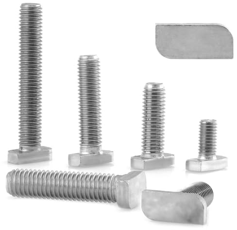 10 Stück Hammerkopfschrauben M8x30 Edelstahl A2 Montageschiene Typ 28/15 Ankerschrauben WIBTEC®