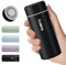 【Version OPTIMISÉE】Exllena Mini Gourde Isotherme 250ml– Petite Bouteille Isotherme Sans BPA & Anti-Fuite Parfaite pour Sac à Main, Idéale pour Voyage et Bureau(Noir)