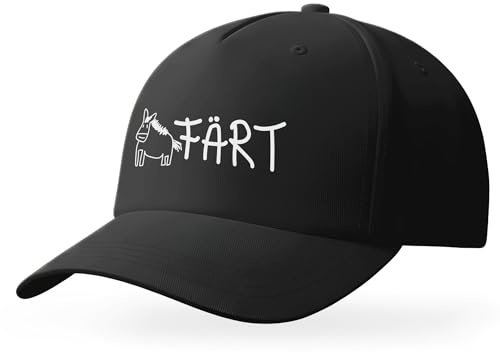 Tassenbrennerei Kappe Färt Esel Motiv Lustiges Basecap für Herren Damen und Fans von Humor