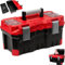 Coffre à outils Rouge/Noir 490x260x240mm Plastique Idéal pour Transport et Stock