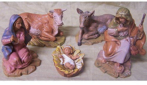 Fontanini Arabische Krippenfiguren, 12 cm, 5 Figuren aus Kunstharz, Krippenfigur (F-140)