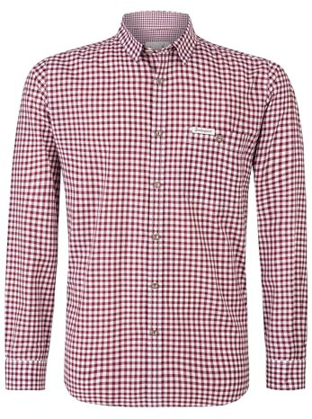 Stockerpoint Campos3 Chemise Traditionnelle, Bordeaux, L Hommes