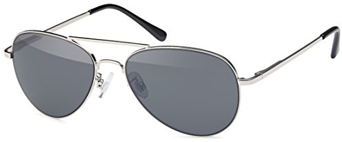 FEINZWIRN Pilotenbrille Sonnenbrille für schlanke schmale Gesichter inkl Brillenbeutel