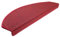 vidaXL 15x Treppenmatte Stufenmatte Stufenschoner Treppenschoner Treppenteppich Treppenschutz Matte Matten Teppich Halbrund Bordeauxrot 65x24x4 cm