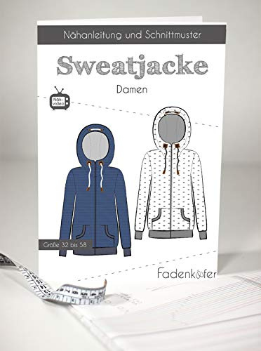 Schnittmuster und Nähanleitung - Damen Sweatjacke