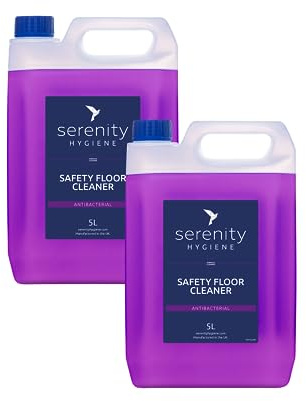 Antibacterial Safety Floor Cleaner Concentrate - Floor Cleaning Machines or Mopping - Up to 250 Litres from 1 Bottle - Pet Safe Neutralises Odours & Sanitises Hard Flooring 5 l (Pack of 2)